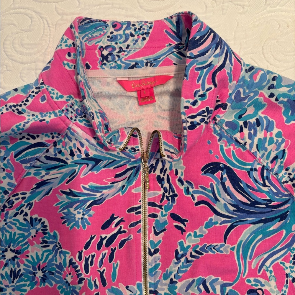 Lilly Pulitzer Half Zip Popover Size Large